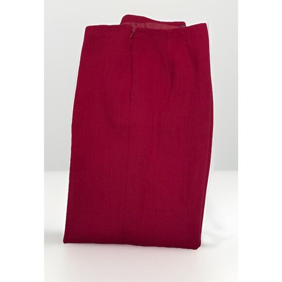 ANN TAYLOR Wool Blazer Size 6 Pants 8 Suit Set Womens Magenta Pink Career Lined - Picture 3 of 16